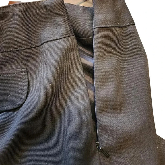 NWT Etcetera Short Mini Skirt Business Size 2 Black Viscose Blend Side Zipper - Picture 5 of 5